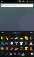 Emoji Keyboard+ Black Grape capture d'écran 1