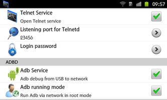 Telnet Server & Network adb Affiche