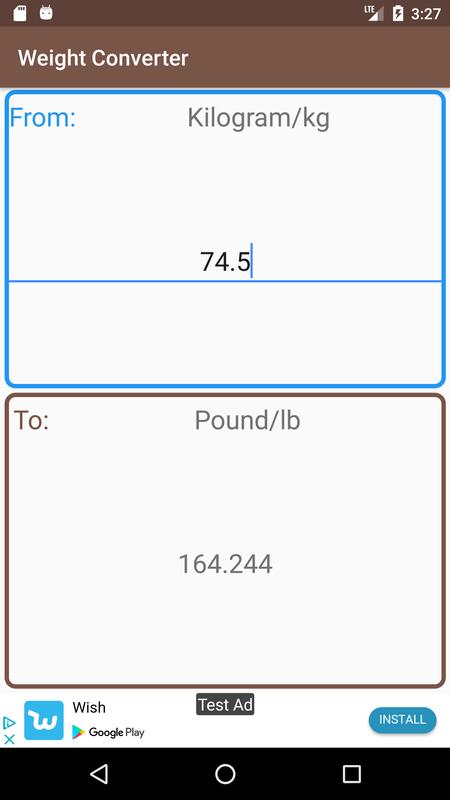 Weight Converter For Android Apk Weight Converter الملصق تصوير الشاشة 1