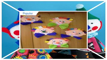 Cute Paper Puppet Plate Clown capture d'écran 3