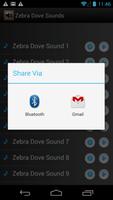 Zebra Dove Sounds Ringtone capture d'écran 3