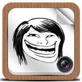 Troll Face Photo Sticker Pro icon