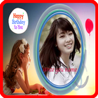 Birthday greeting photo icon