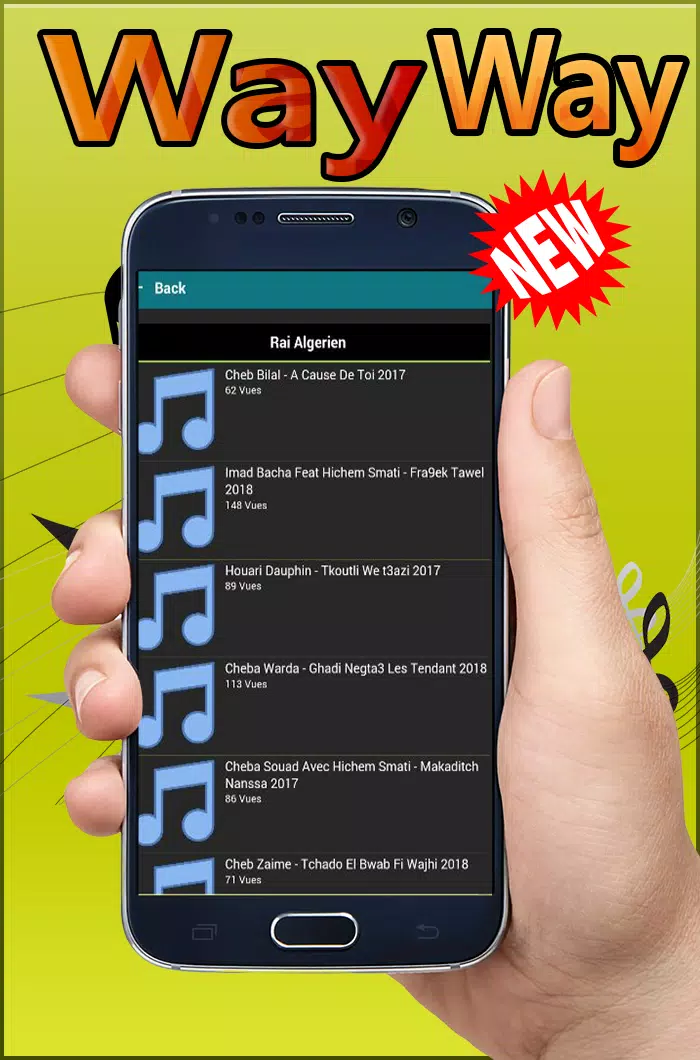Rai Way Way Mp3 - أغاني الواي واي الجديدة APK pour Android Télécharger