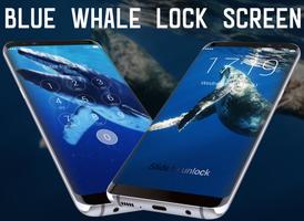 Blue Whale Lock Screen Affiche