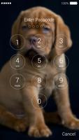 Cute Puppy Lock Screen اسکرین شاٹ 1