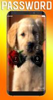 Golden Retriever Lock Screen اسکرین شاٹ 1