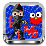 ninja vs birds: spring battle ikona