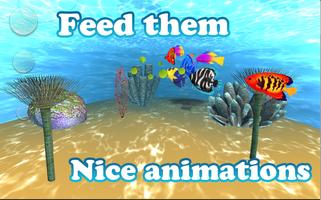 3D Tropial Aquarium Fish Farm Affiche