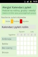 Alergia! Kalendarz Pyleń captura de pantalla 2