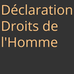 Déclaration droits de l'homme