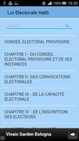 پوستر Loi Electorale Haïti