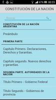 Constitución de Argentina ภาพหน้าจอ 1