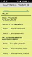 Constitución del Ecuador ảnh chụp màn hình 1