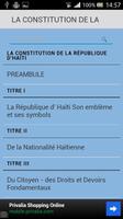Constitution d'Haïti اسکرین شاٹ 1