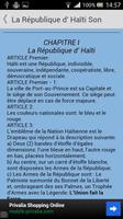 Constitution d'Haïti capture d'écran 3