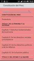 Constitución del Perú screenshot 1