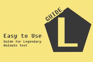 Guide Legendary Animate Text Plakat