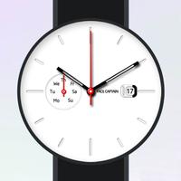 White Plate Watch Face Affiche
