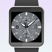 Gray Space Watch Face screenshot 1