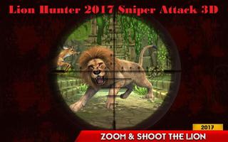 Lion Hunter 2017 Sniper Attack 3D ảnh chụp màn hình 1