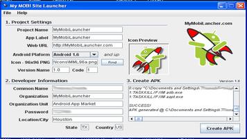 MyMobi Site Launcher स्क्रीनशॉट 1