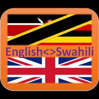 English Swahili Dictionary Plakat