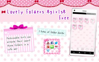 Lovely folder *girls* free Poster