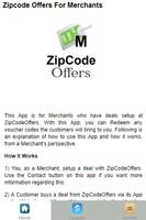Zipcode Offers Merchant App-poster