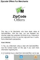 Zipcode Offers Merchant App poster