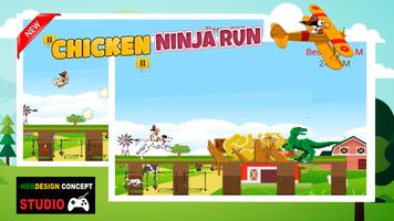1 Schermata Chicken Ninja Run 2017