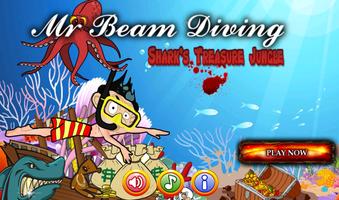 Mr Beam Diving in Shark Jungle پوسٹر