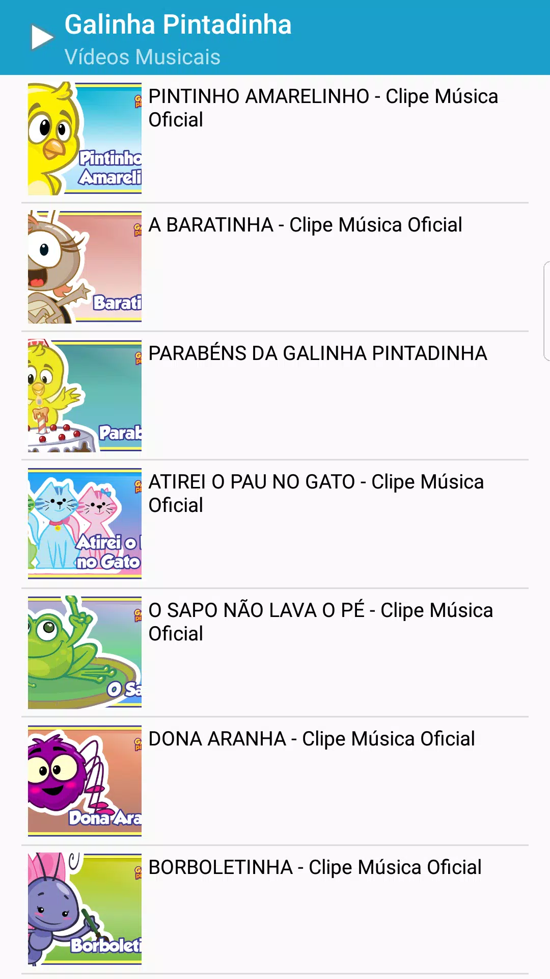 Android용 Galinha Pintadinha e sua Turma - Videos e Musica APK 다운로드