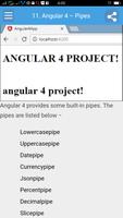 Learn Angular4 Full اسکرین شاٹ 3