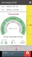 Ideal Weight & BMI Calculator screenshot 1