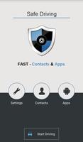 Safe Driving - Contacts & Apps poster