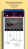 Life Quotes and Status Creator 2018 Screenshot 2