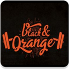 Black & Orange Sports icône