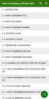 How to Develop a Perfect Memory screenshot 1