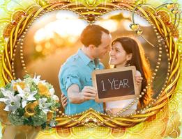 Anniversary Photo Frame Affiche