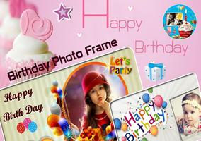 Birthday Photo Frame ポスター