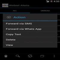 برنامه‌نما Webtel Alerts عکس از صفحه