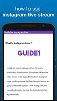 برنامه‌نما Guide for instagram live 2017 عکس از صفحه