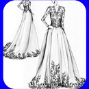 शादी की पोशाक डिजाइन स्केच APK