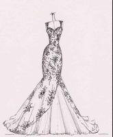 Wedding Gown Sketches Ideas plakat