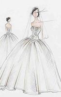 Wedding Gown Sketches Ideas captura de pantalla 1