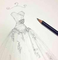 Wedding Gown Sketches Ideas captura de pantalla 3