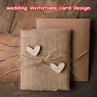 wedding invitations card design ikon