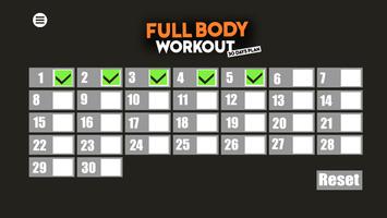 Full Body workout Plakat