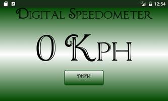 Digital Speedometer Poster